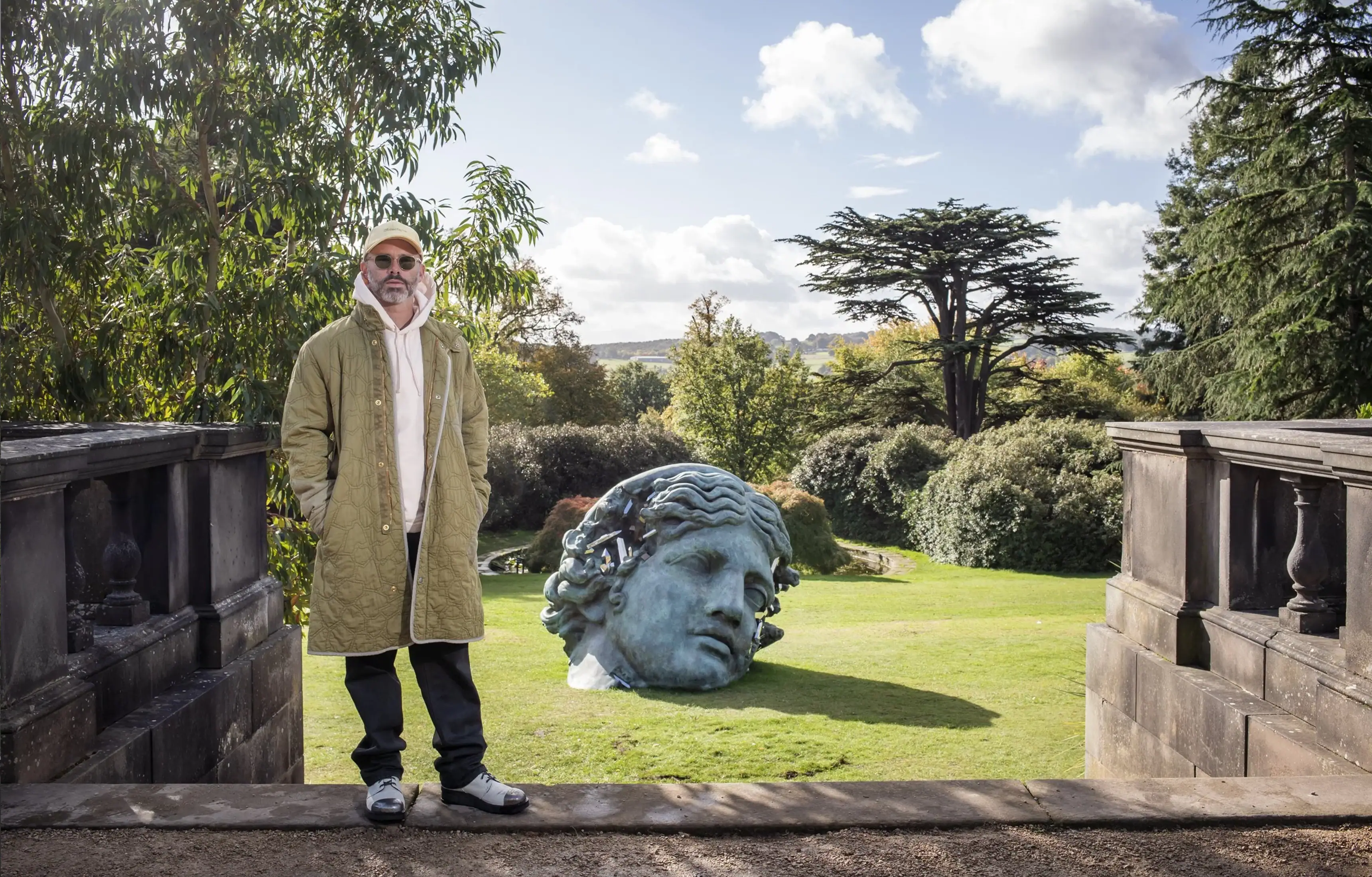 Daniel Arsham’s Bronze Relics Turned an English Garden Into a Future Dig Site