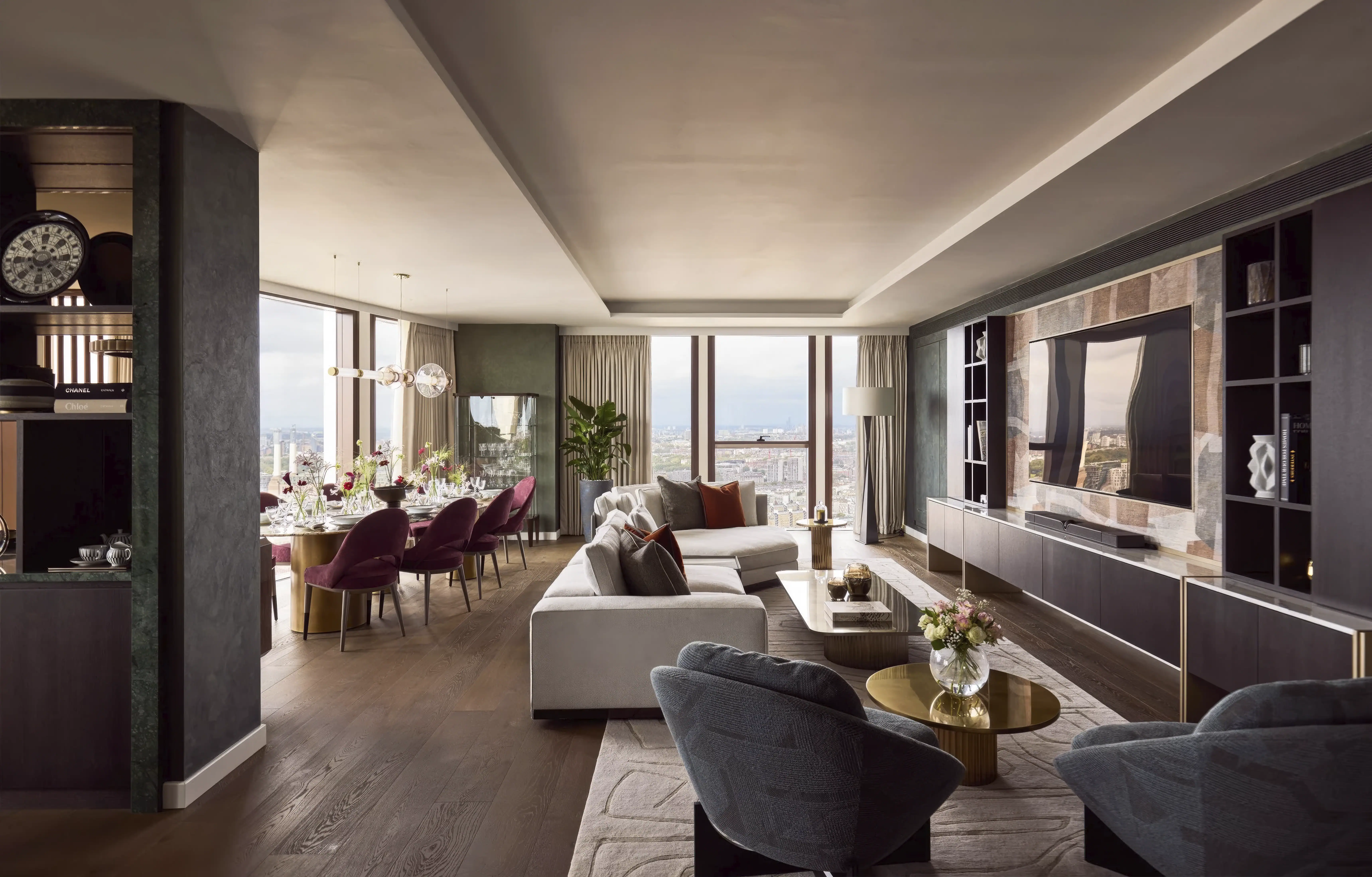 Thames City Sky Collection, Harrods Interior Design Show Apartment, feature bedroom image