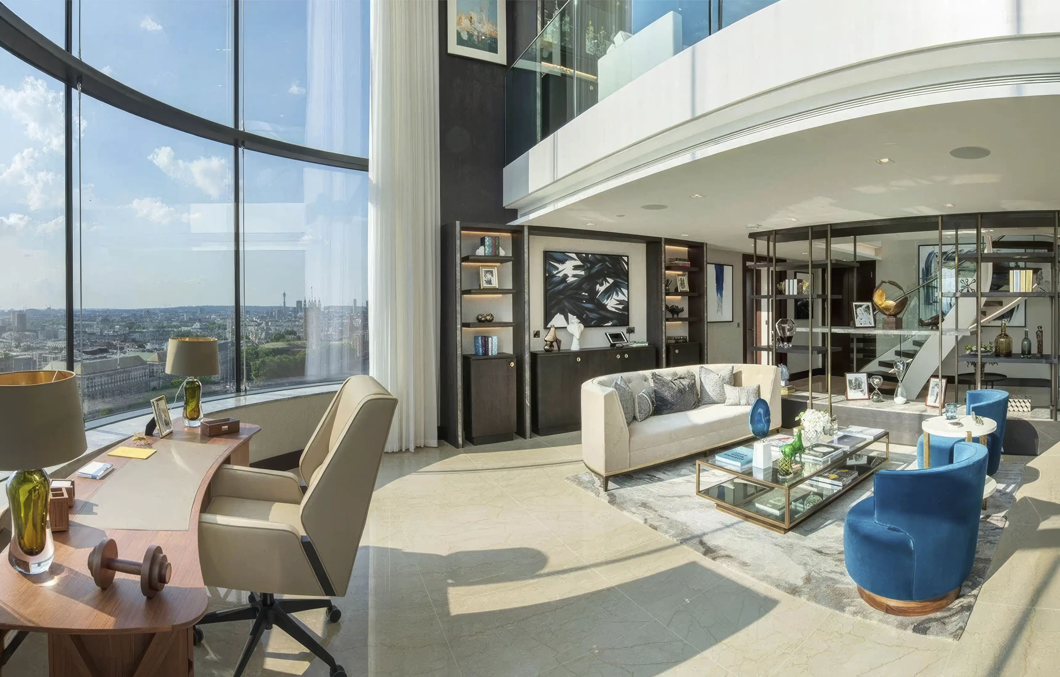 The Corniche penthouse: in a curved building, bespoke joinery stops being a luxury and becomes a requirement
