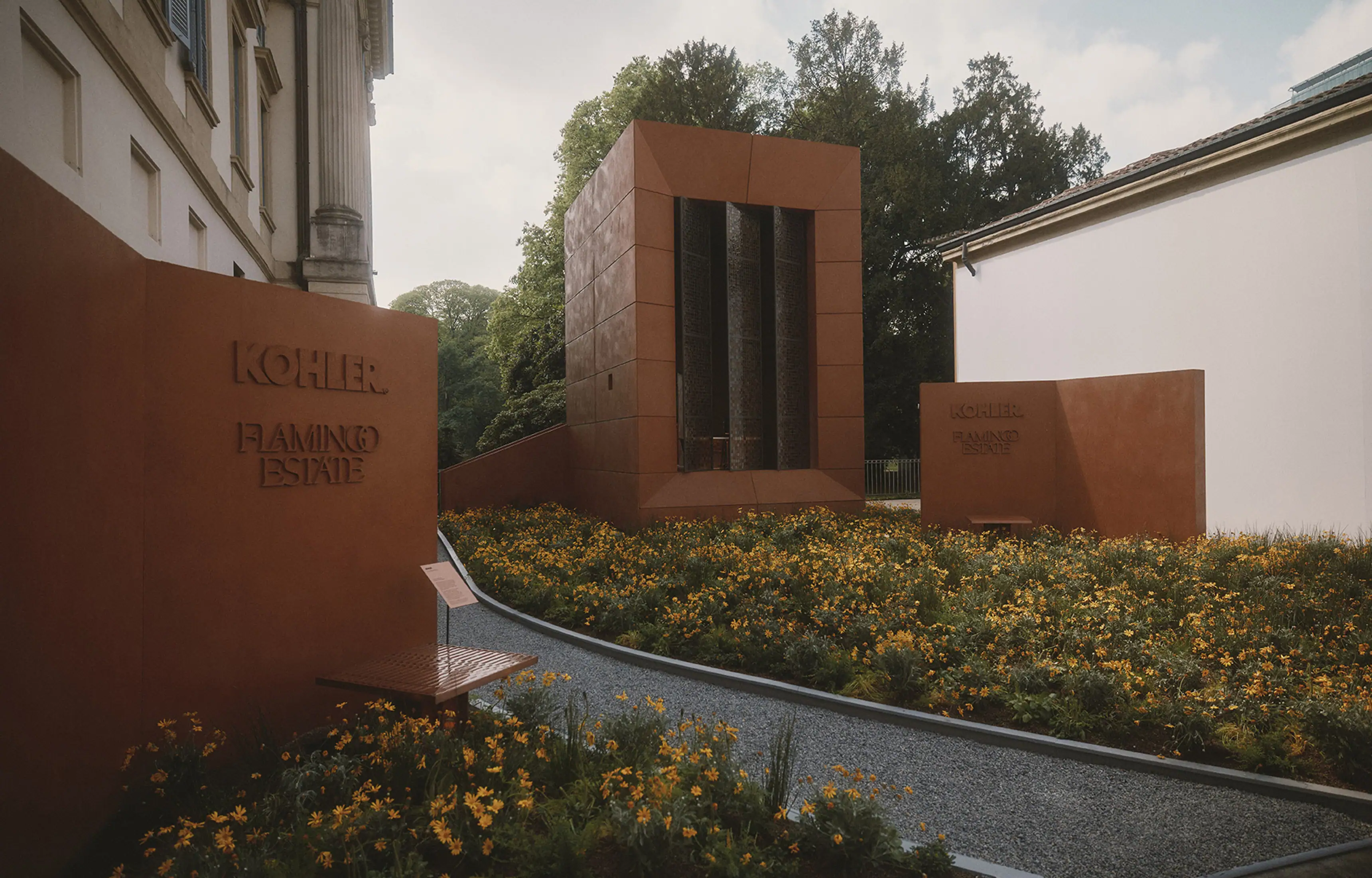The Flamingo Estate Bathhouse: Kohler Built It Inside a Courtyard That Has Been Rebuilt Twice